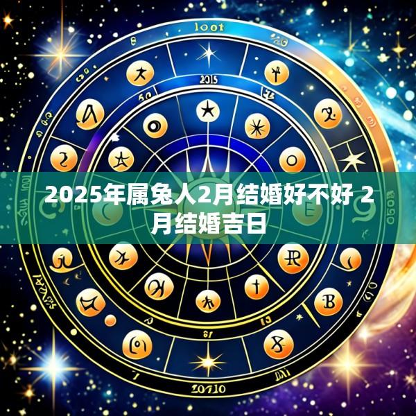 2025年属兔人2月结婚好不好 2月结婚吉日
