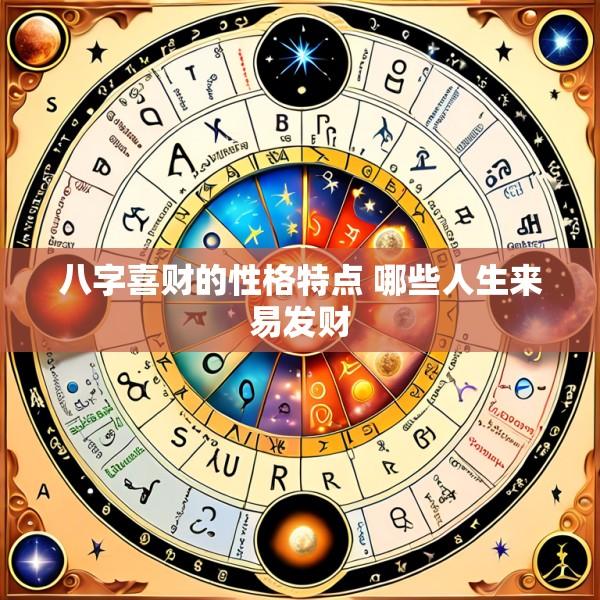 八字喜财的性格特点 哪些人生来易发财