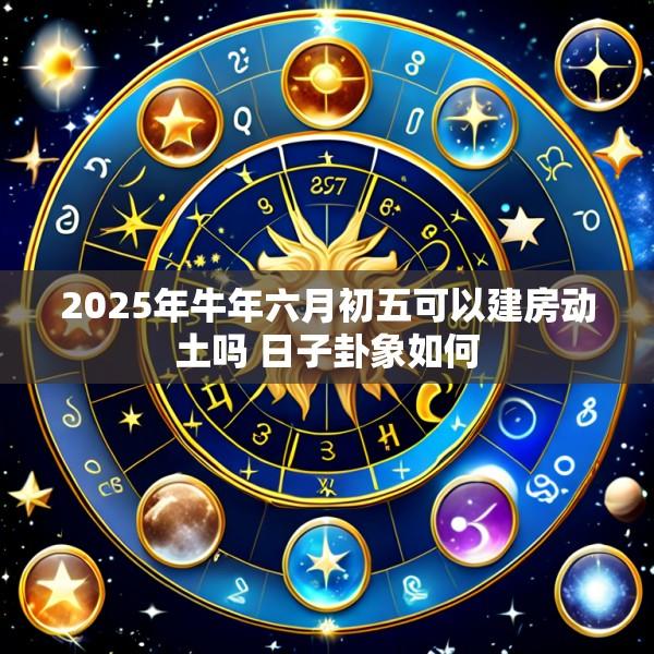 2025年牛年六月初五可以建房动土吗 日子卦象如何