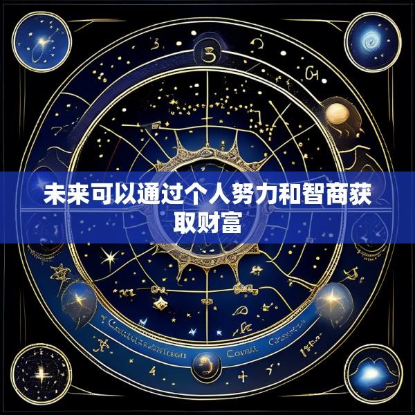 未来可以通过个人努力和智商获取财富