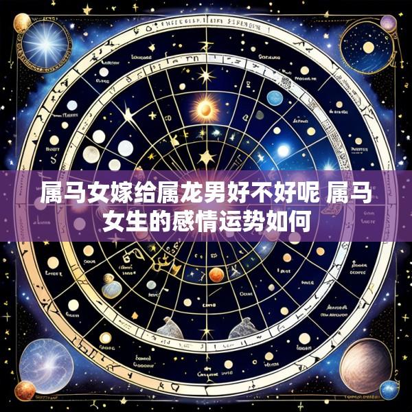 属马女嫁给属龙男好不好呢 属马女生的感情运势如何