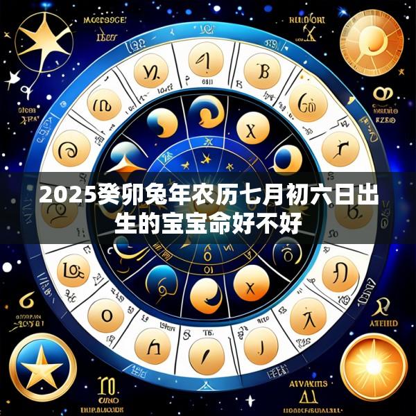 2025癸卯兔年农历七月初六日出生的宝宝命好不好
