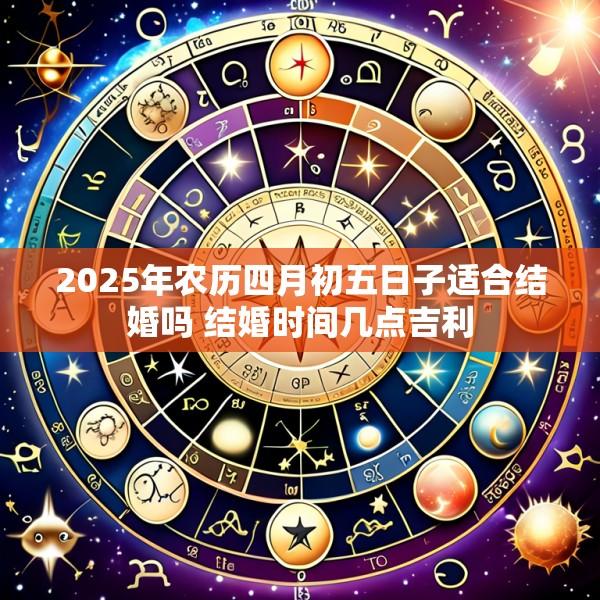 2025年农历四月初五日子适合结婚吗 结婚时间几点吉利