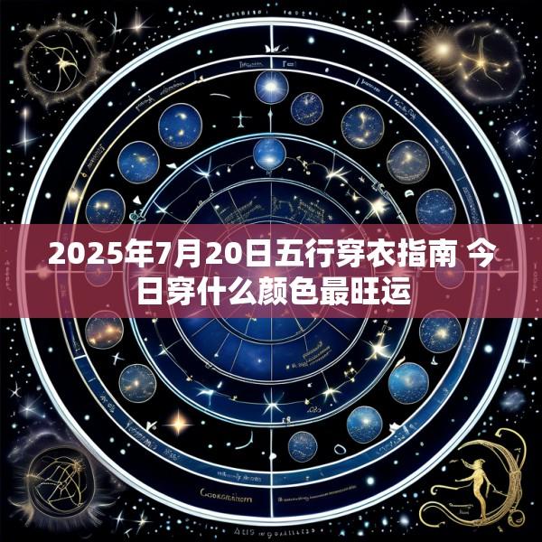 2025年7月20日五行穿衣指南 今日穿什么颜色最旺运