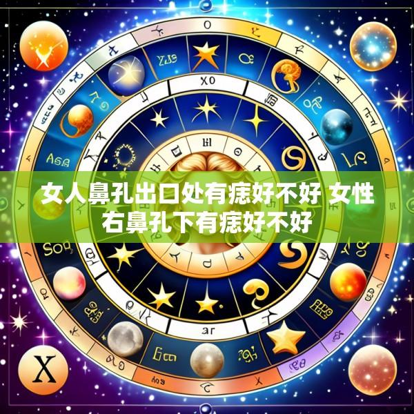 女人鼻孔出口处有痣好不好 女性右鼻孔下有痣好不好
