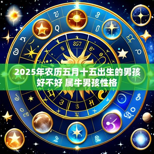 2025年农历五月十五出生的男孩好不好 属牛男孩性格