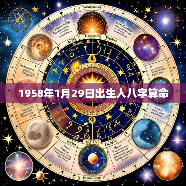 1958年1月29日出生人八字算命