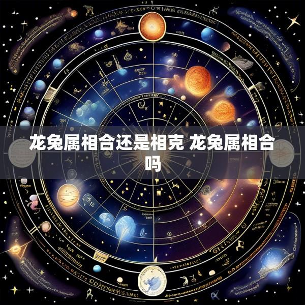 龙兔属相合还是相克 龙兔属相合吗