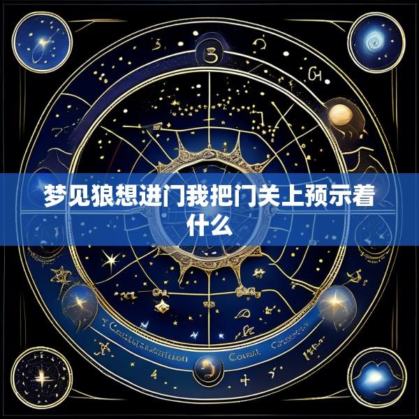 梦见狼想进门我把门关上预示着什么