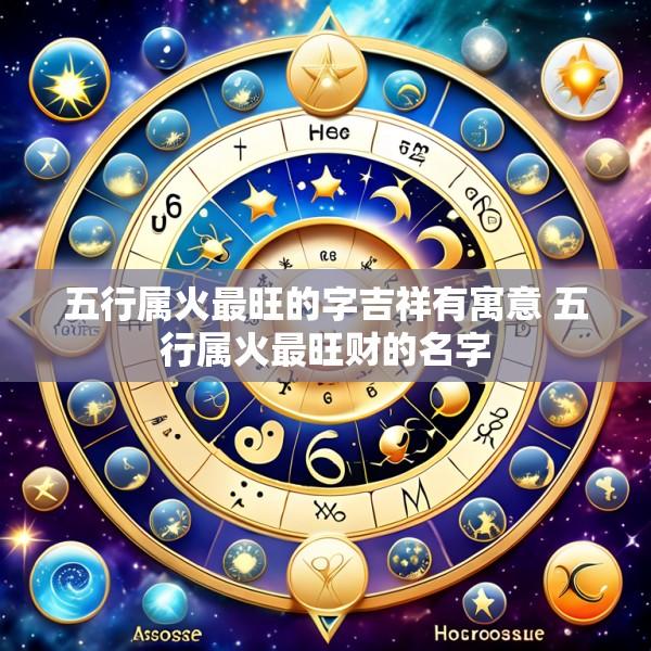 五行属火最旺的字吉祥有寓意 五行属火最旺财的名字