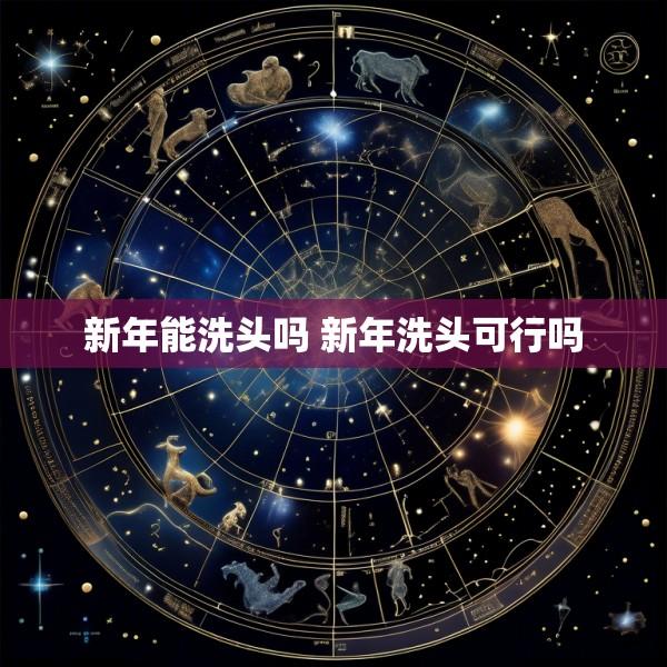 新年能洗头吗 新年洗头可行吗