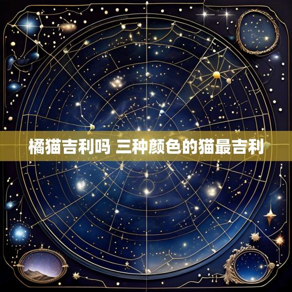 橘猫吉利吗 三种颜色的猫最吉利