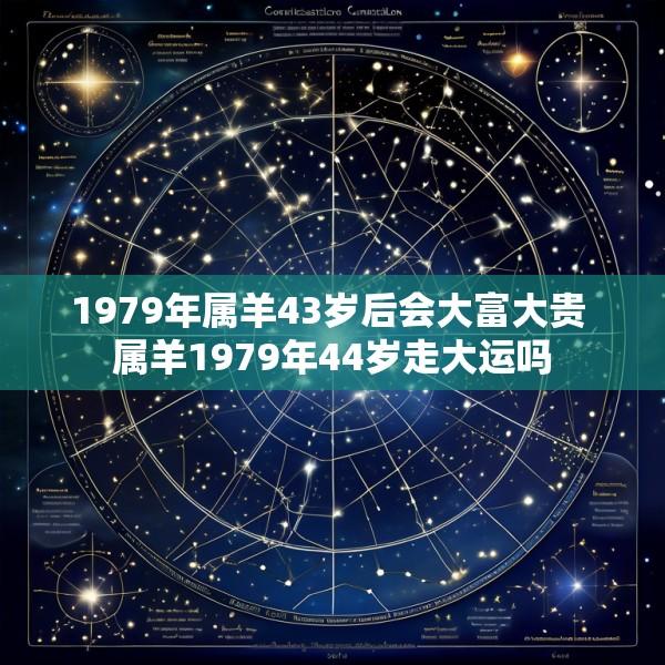 1979年属羊43岁后会大富大贵 属羊1979年44岁走大运吗