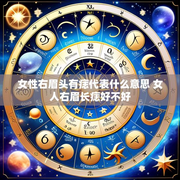 女性右眉头有痣代表什么意思 女人右眉长痣好不好