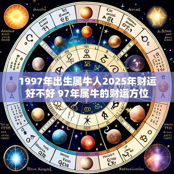 1997年出生属牛人2025年财运好不好 97年属牛的财运方位