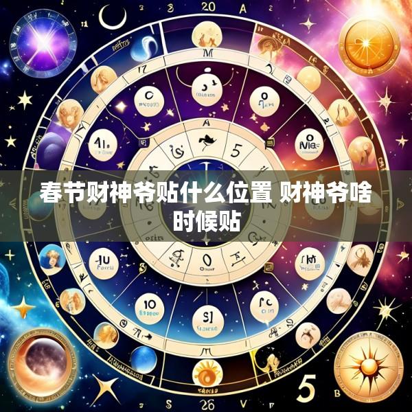 春节财神爷贴什么位置 财神爷啥时候贴