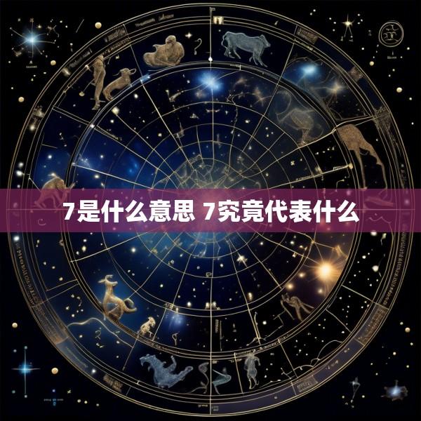 7是什么意思 7究竟代表什么