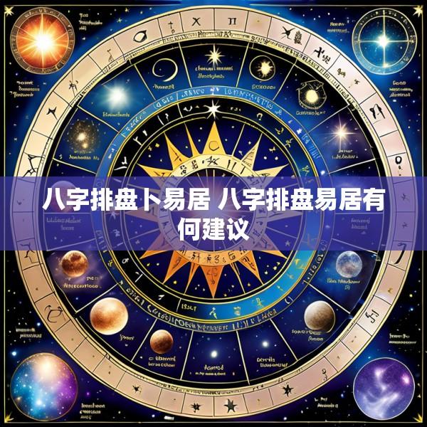 八字排盘卜易居 八字排盘易居有何建议