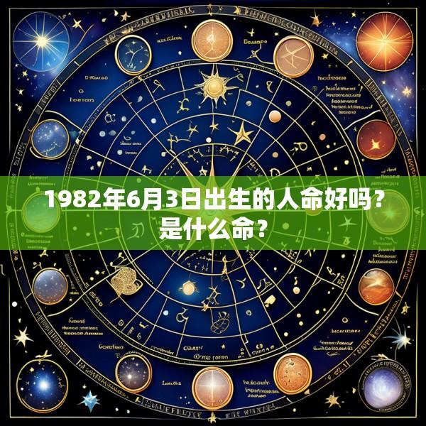 1982年6月3日出生的人命好吗？是什么命？