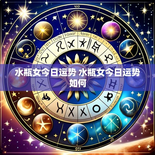 水瓶女今日运势 水瓶女今日运势如何