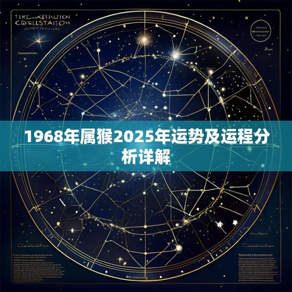 1968年属猴2025年运势及运程分析详解
