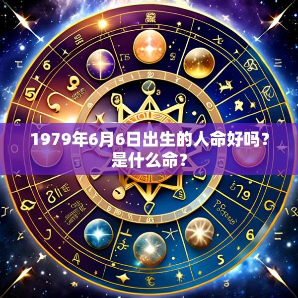 1979年6月6日出生的人命好吗？是什么命？