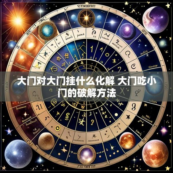 大门对大门挂什么化解 大门吃小门的破解方法