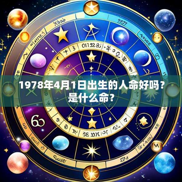 1978年4月1日出生的人命好吗？是什么命？