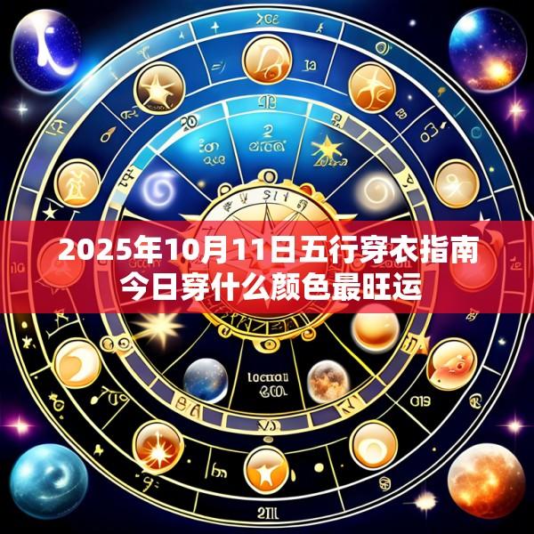 2025年10月11日五行穿衣指南 今日穿什么颜色最旺运