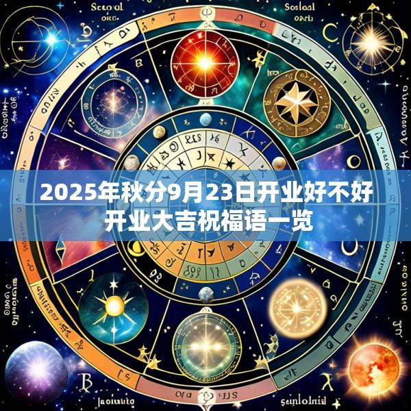 2025年秋分9月23日开业好不好 开业大吉祝福语一览