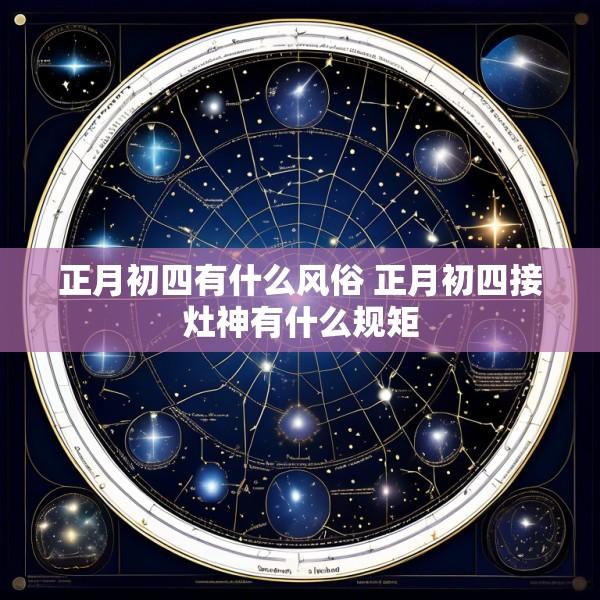 正月初四有什么风俗 正月初四接灶神有什么规矩
