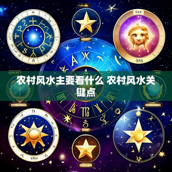 农村风水主要看什么 农村风水关键点