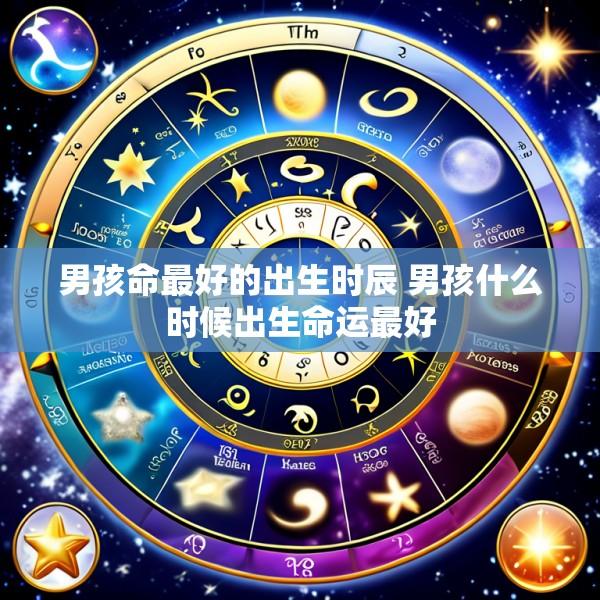 男孩命最好的出生时辰 男孩什么时候出生命运最好
