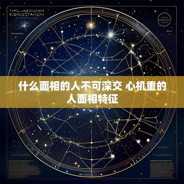 什么面相的人不可深交 心机重的人面相特征