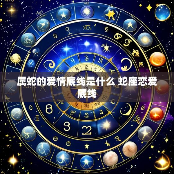 属蛇的爱情底线是什么 蛇座恋爱底线