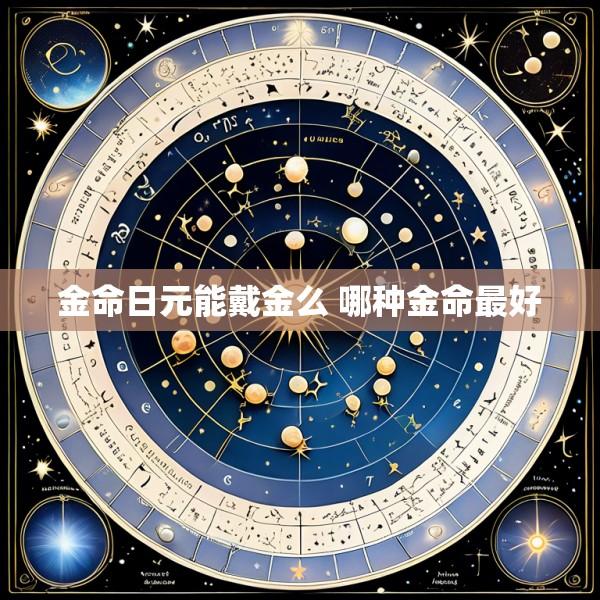 金命日元能戴金么 哪种金命最好