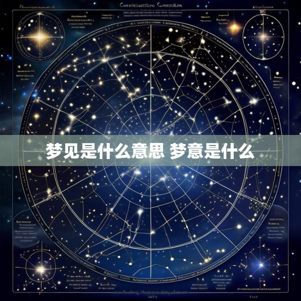 梦见是什么意思 梦意是什么