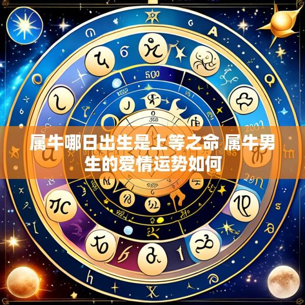 属牛哪日出生是上等之命 属牛男生的爱情运势如何