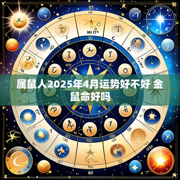 属鼠人2025年4月运势好不好 金鼠命好吗