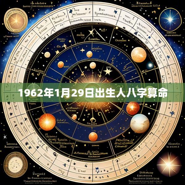 1962年1月29日出生人八字算命
