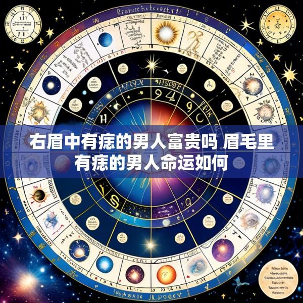 右眉中有痣的男人富贵吗 眉毛里有痣的男人命运如何