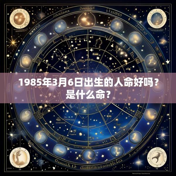 1985年3月6日出生的人命好吗？是什么命？