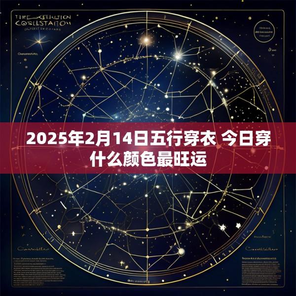 2025年2月14日五行穿衣 今日穿什么颜色最旺运