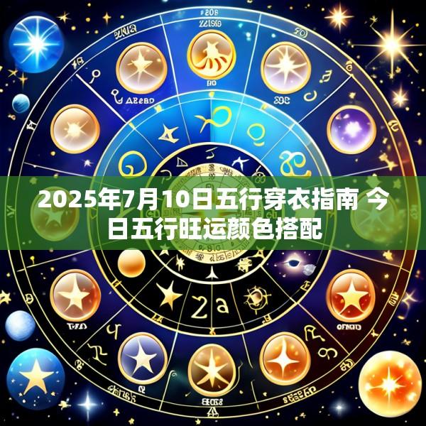 2025年7月10日五行穿衣指南 今日五行旺运颜色搭配