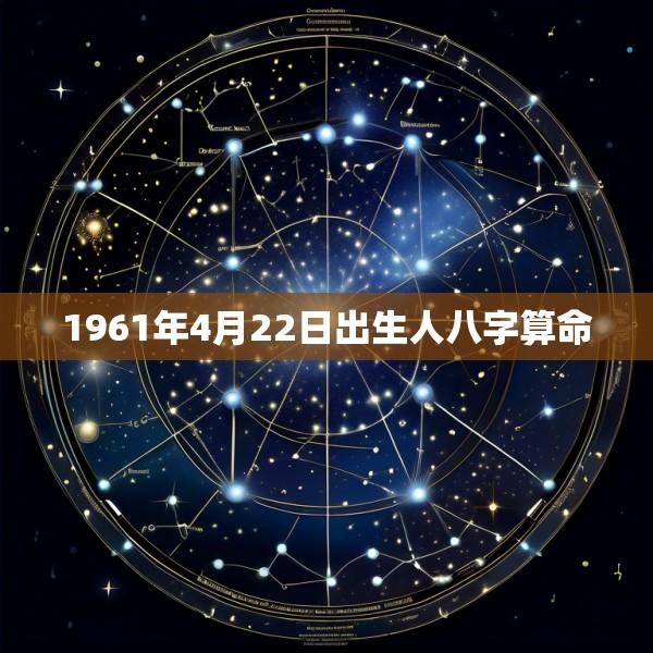 1961年4月22日出生人八字算命