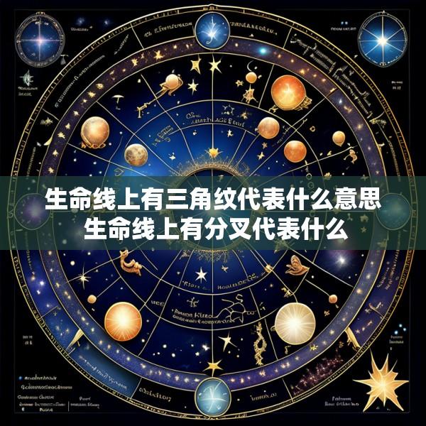 生命线上有三角纹代表什么意思 生命线上有分叉代表什么