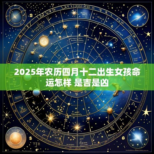 2025年农历四月十二出生女孩命运怎样 是吉是凶