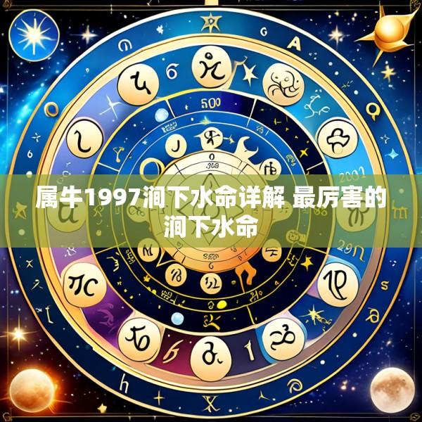属牛1997涧下水命详解 最厉害的涧下水命