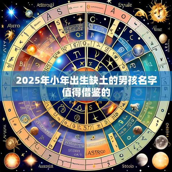 2025年小年出生缺土的男孩名字值得借鉴的