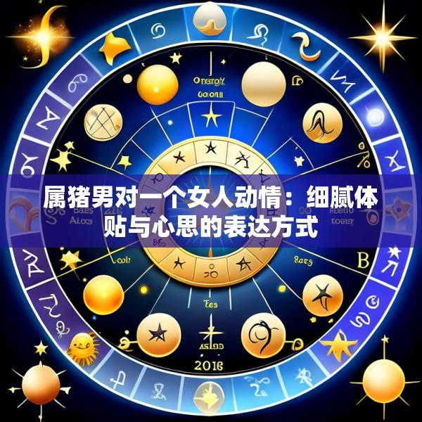 属猪男对一个女人动情：细腻体贴与心思的表达方式